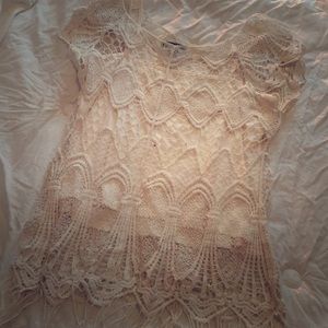 Crochet ivory fridge top